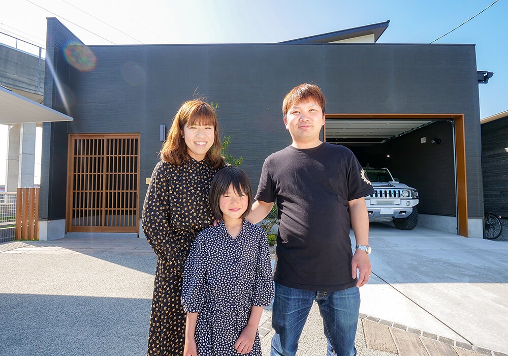 ガレージのある家