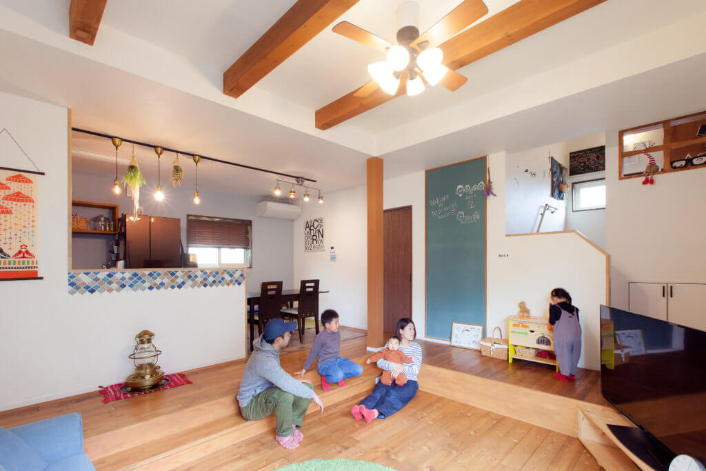 家族の個性が見える平屋