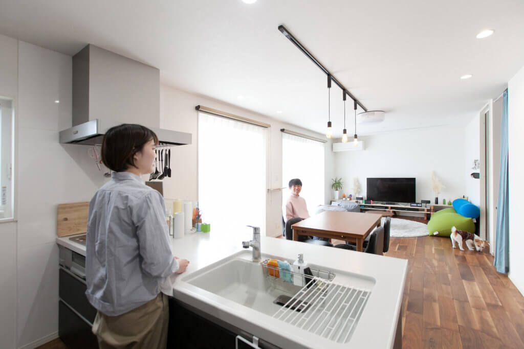 愛犬と暮らす、明るく開放的なお家